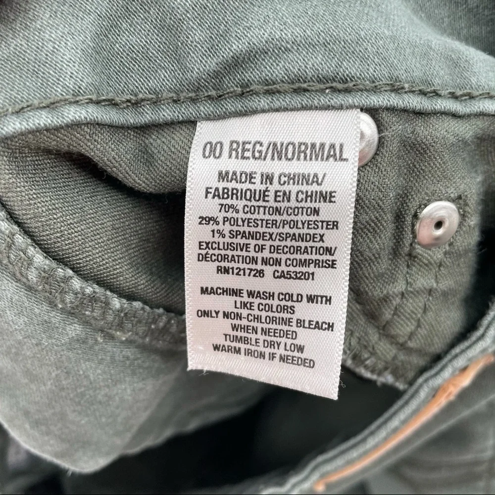 Aeropostale Army Green High Waisted Jegging